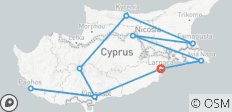 Gepersonaliseerde 9-daagse Classi Cyprus rondreis, dagelijks vertrek (privégids en chauffeur) - 10 bestemmingen