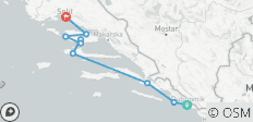 Croisière Dubrovnik - Split Express - 5 jours - 9 destinations