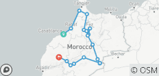 10-tägige private Marokko-Tour von Casablanca nach Marrakesch - 18 Destinationen