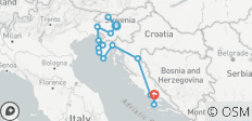 Slovenië naar Split - 9 dagen - 17 bestemmingen