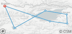 Circuit de 4 jours autour des lacs Son-Kul et Issyk-Kul - 7 destinations