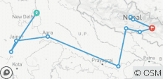 Epic India to Nepal - 13 destinations