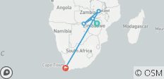Un mélange parfait de luxe, d\'aventure et de détente en Afrique australe 13 jours/12 nuits - 5 destinations