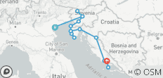 Venetië & Slovenië naar Split (Superieur) - 11 dagen - 18 bestemmingen