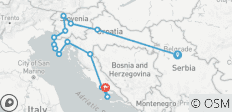 De Belgrade à Split Supérieur - 11 jours - 14 destinations