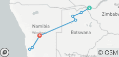 Best of Africa: Victoria Falls, Botswana, Okavango Delta & Namib Desert - 9 destinations