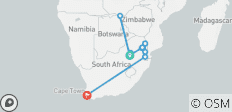 Cataratas Victoria de lujo, Parque Nacional Kruger y Ciudad del Cabo en 12 días