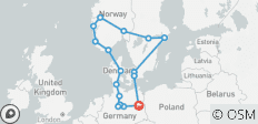 Noord-Duitsland en Scandinavië met Berlijn (17 bestemmingen) - 17 bestemmingen
