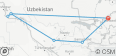Marcher sur les traces des rois : Un voyage en Ouzbékistan - 7 destinations