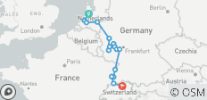 Amsterdam mit Rheinschlössern & Mosel-Weinbergen - 13 Tage (von Amsterdam bis Zürich) - 16 Destinationen