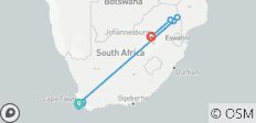 Explorateur de luxe du Sud National Geographic : Safari au Cap et au Kruger - 10 destinations