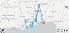 Aventure en Afrique de l\'Ouest : Les points forts du Ghana, du Togo et du Bénin - 18 destinations