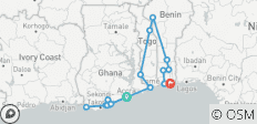 Ghana, Togo et Bénin : Châteaux, côtes et découvertes vaudou - 22 destinations