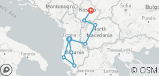 Aventure en Albanie, au Kosovo et en Macédoine - 9 destinations