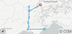 Sensationen von Lyon und der Provence mit Schweizer Bergen (von Nizza bis Lausanne) - 8 Destinationen