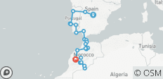 Espagne, Portugal et Maroc : Du nord au sud avec Marrakech - 26 destinations