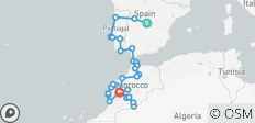 L\'Espagne, le Portugal et le Maroc sont couverts - 32 destinations