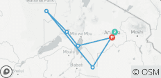 Safari de 7 días por el Circuito Norte (Manyara, Serengeti, Ngorongoro, Tarangire, Parque Nacional de Arusha) - 7 destinos