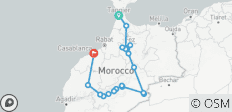 08 jours d\'excursion privée au Maroc de Tanger à Marrakech en passant par le désert - 18 destinations