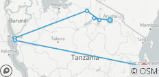 Geluxe 10 jours : Tanzanie : Trekking avec les chimpanzés et safari dans le Serengeti - 9 destinations