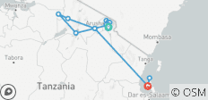 15 jours d\'ascension du Kilimandjaro, de safari au Serengeti et de vacances à la plage à Zanzibar - 15 destinations