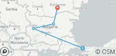 Voyage d\'Istanbul à Bucarest via Sofia en 7 jours - 4 destinations