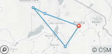 5-daagse noordelijke circuit safari - 5 bestemmingen