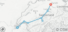 8 jours Tour panoramique de la Suisse, départ quotidien et autoguidé - 8 destinations