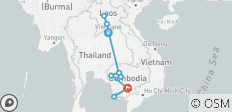 Circuit en petit groupe et baignade - Laos et Cambodge - 10 destinations