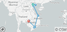 Treasures of Southest Asia in 13 days (Siem Reap and Vietnam) - 25 destinations