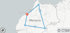 6 jours de merveilles Route des nomades Ville bleue et Dunes d\'or - 7 destinations
