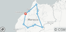 Circuit de 7 jours au départ de Casablanca - Villes impériales et désert - 11 destinations