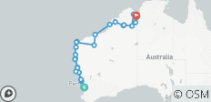 Perth nach Kununurra Überland - 25 Destinationen