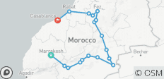 De Marrakech a Casablanca pasando por el Sáhara, Fez y Rabat... en 5 días Tour privado - 18 destinos
