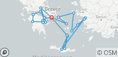 Best of Greece (avec croisière de 3 jours, base U S C A, cabine supérieure) - 25 destinations