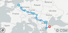 De la mer du Nord à la mer Noire avec la Turquie 2026 - 29 jours (from Amsterdam to Istanbul) - 45 destinations