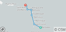 Östliche Karibik mit St. Barths -2027 - 8 Tage (von Bridgetown bis Marigot) - 8 Destinationen