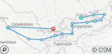 Große Zentralasien Reise - 15 Destinationen
