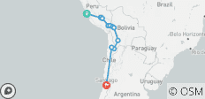 Circuit Pérou, Bolivie & Chili - 15 jours Altiplano & Atacama - 13 destinations