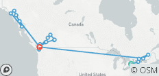 Canada Voltooi Toronto → Vancouver (2026) - 24 bestemmingen
