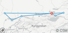 Circuit privé sur mesure de 9 jours dans le sud du Kazakhstan, départ quotidien et tout compris - 8 destinations