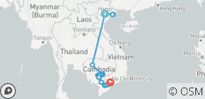 Découverte du Vietnam et du Cambodge Hanoi → Ho Chi Minh Ville (2027) - 19 destinations