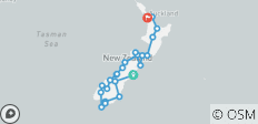 Neuseeland Rundreise - 22 Tage Höhepunkte in Kleingruppe - 23 Destinationen