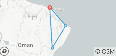 Circuit familial privé de 3 jours à Oman, départ quotidien, guide et voiture exclusifs - 4 destinations