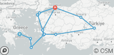 Athens, Greek Islands & Turkey - 14 days - 15 destinations