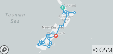 New Zealand Discoverer Auckland - Christchurch (2026) - 26 destinations