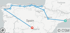 Barcelone et le nord de l\'Espagne jusqu\'à Madrid - 10 jours - 15 destinations
