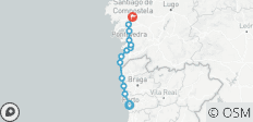 Camino de Santiago vanuit Porto - 14 dagen - 13 bestemmingen