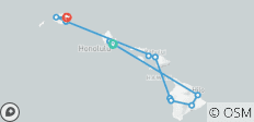Hawaii Four Island Adventure (Intra Trip Air Hawaii 3 Flights, Premium Cruise) - 18 destinations
