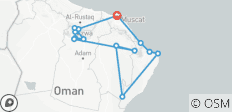 Oman Dachzelt Abenteuerreise - 14 Destinationen